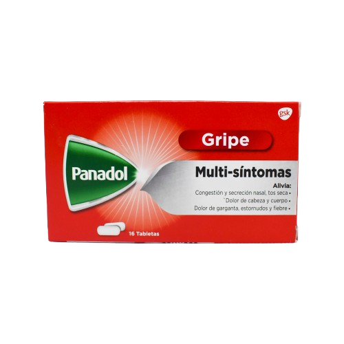 Panadol Gripe Multisintomas 16 Tabletas