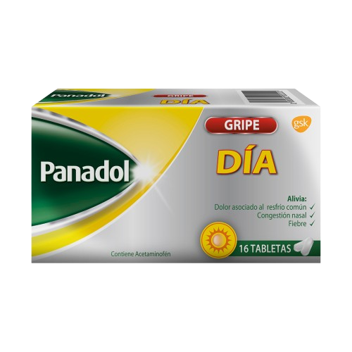 Panadol Gripe Dia 16 Tabletas