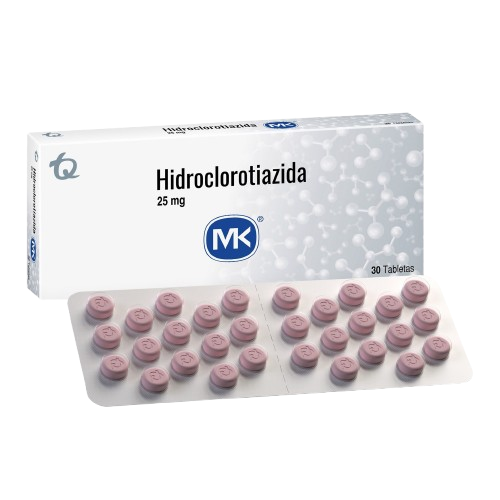 Hidroclorotiazida 30 Tabletas 25mg